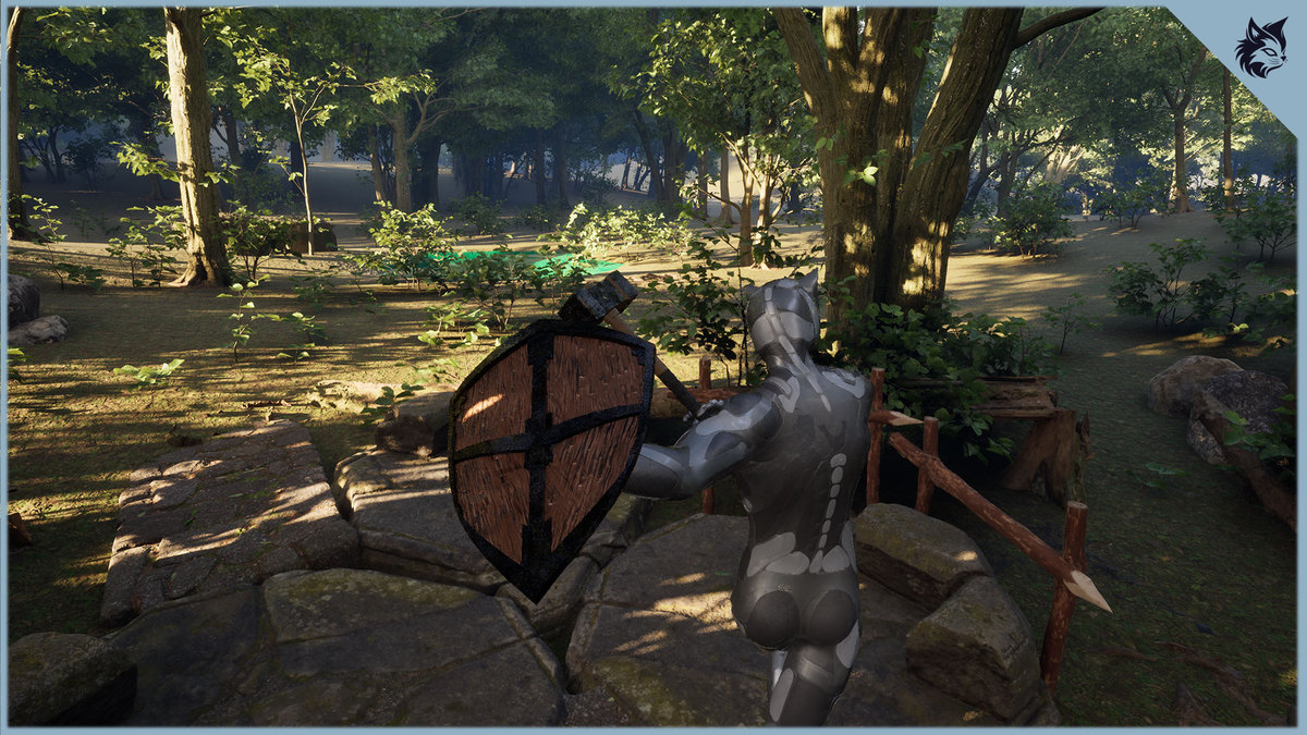 Hammer and Shield Combat Animation Pack