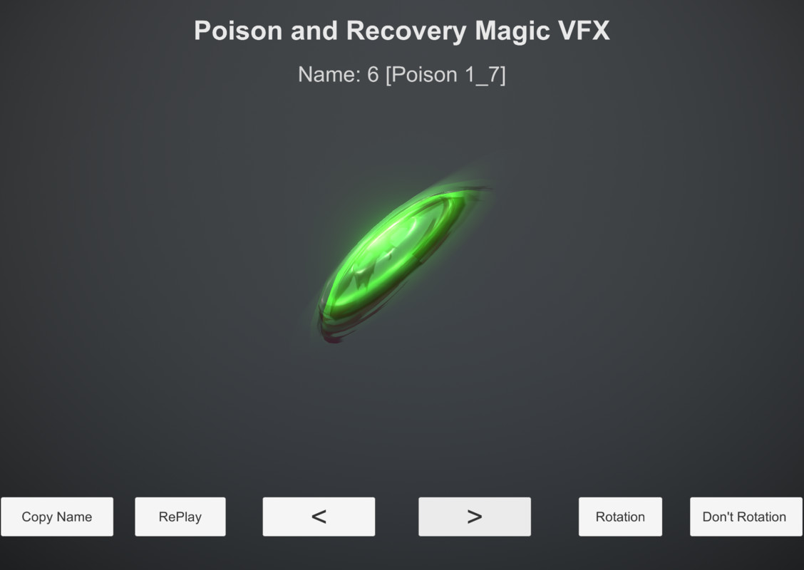 Poison and Recovery Magic VFX