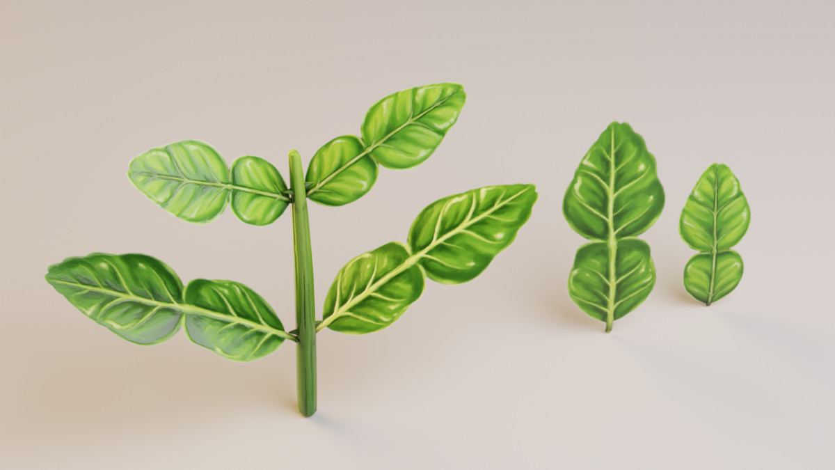 Stylized Asian Vegetable 3D Model Pack – Modular Low Poly Set