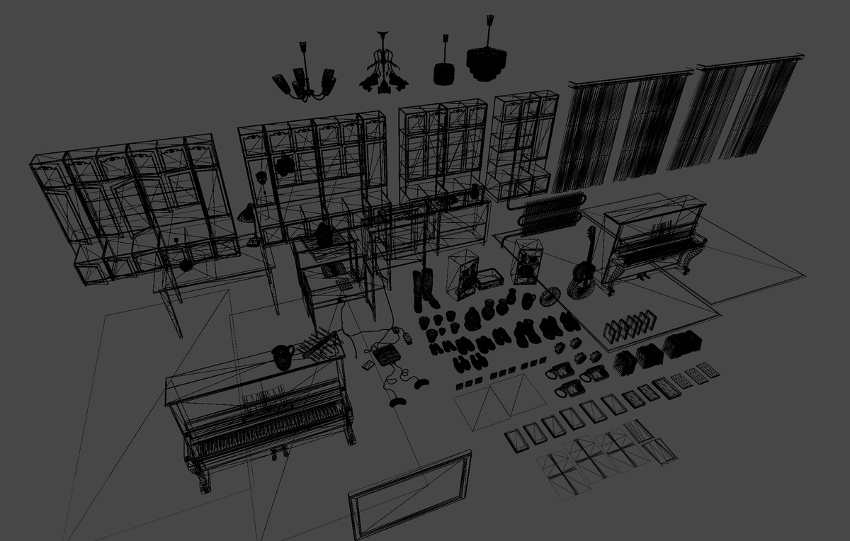Old Interior Props Pack 3