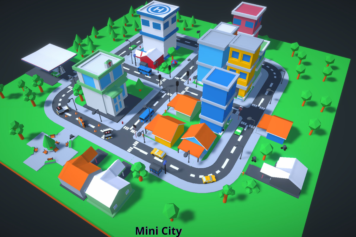 Low Poly Mini City