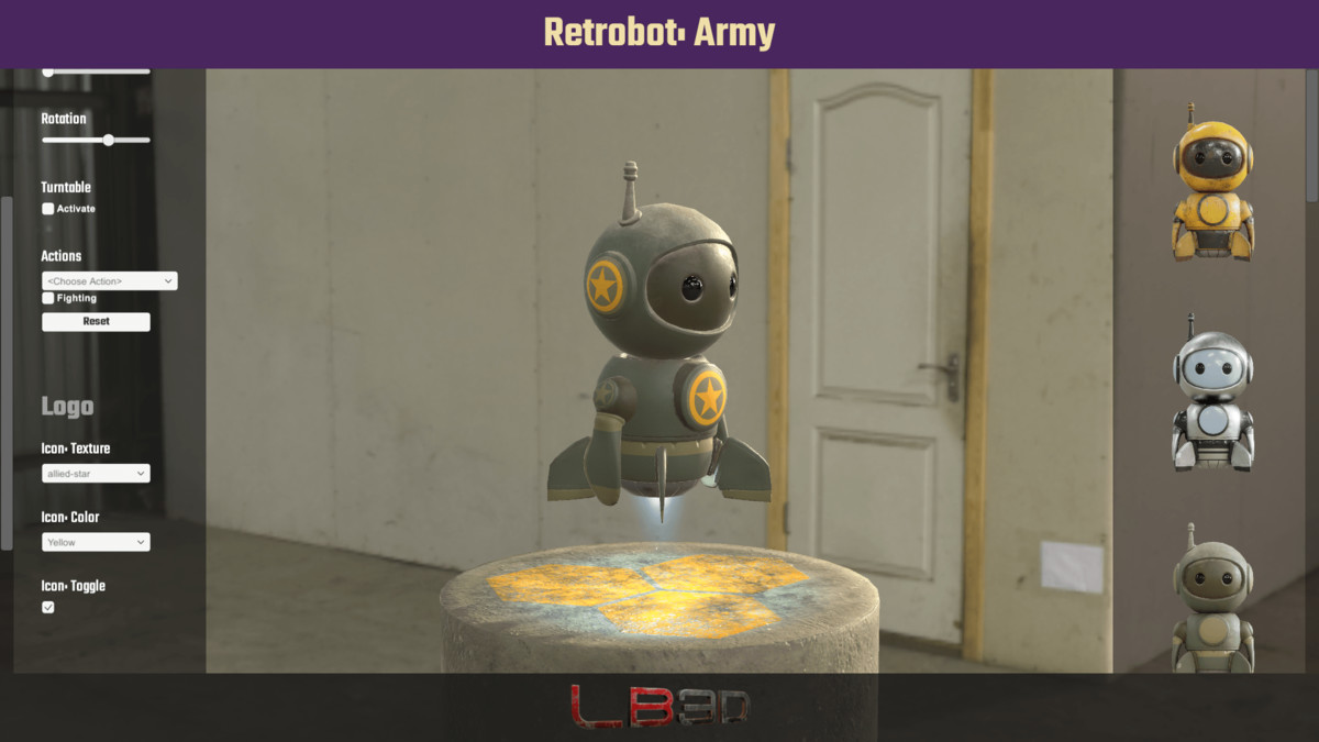 Retrobot, Game and App Character, Robot Mascot