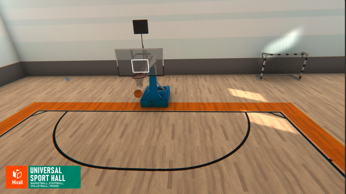 Universal sport hall - basketball, football, volleyball, tennis