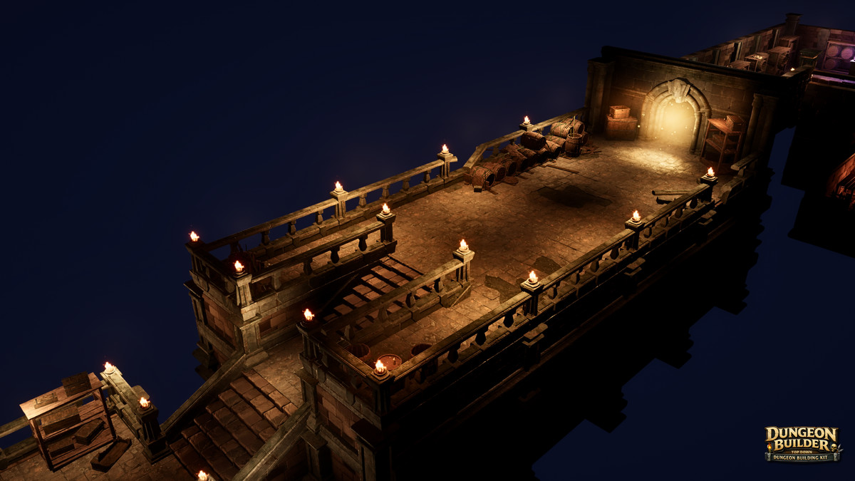 Dungeon Builder: Modular Top Down RPG Environment Kit (Dungeon, Modular Dungeon)