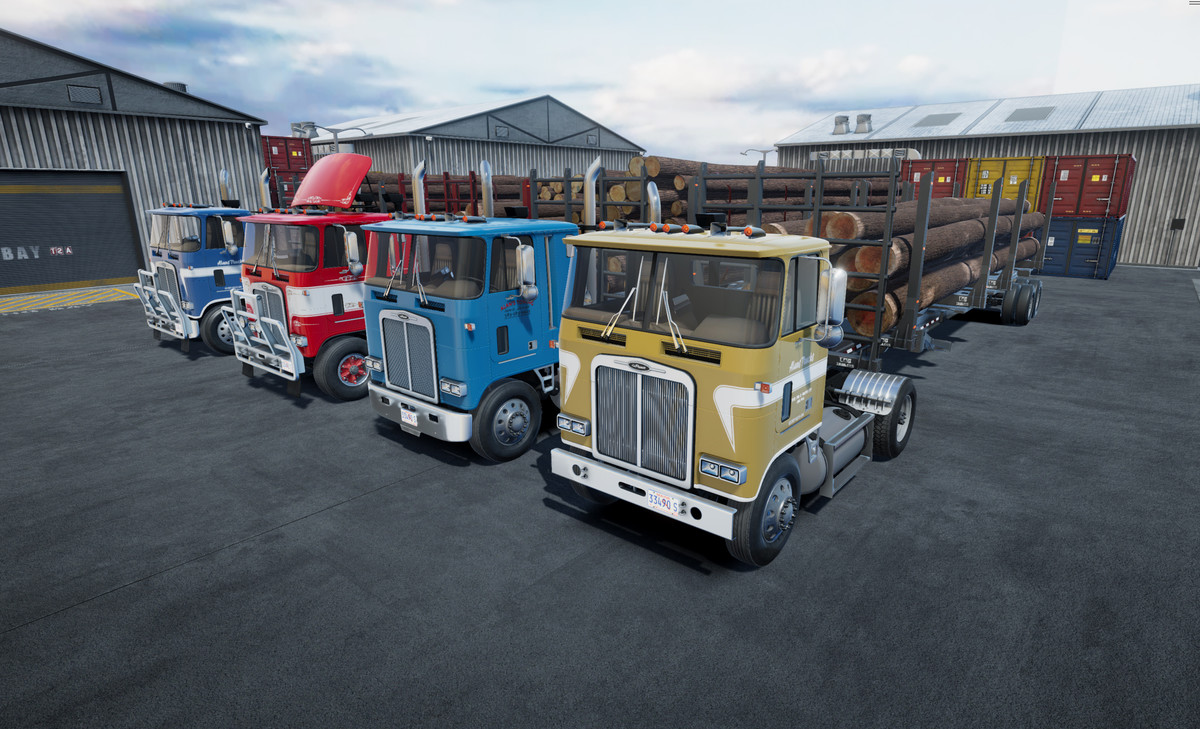 Cabover log truck