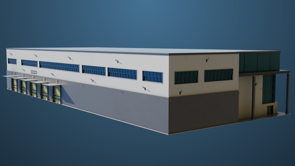 Logistic Cargo Warehouse Interior and Exterior URP HDRP Textures