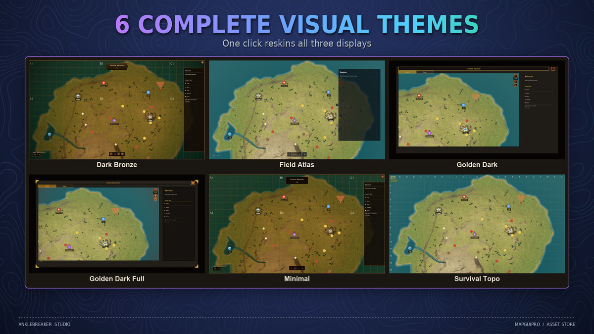 Map GUI Pro - Minimap, Map & Compass