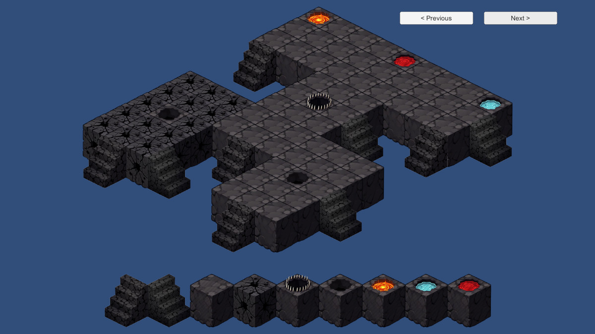 2D Isometric Modular Tileset – Grass & Lava