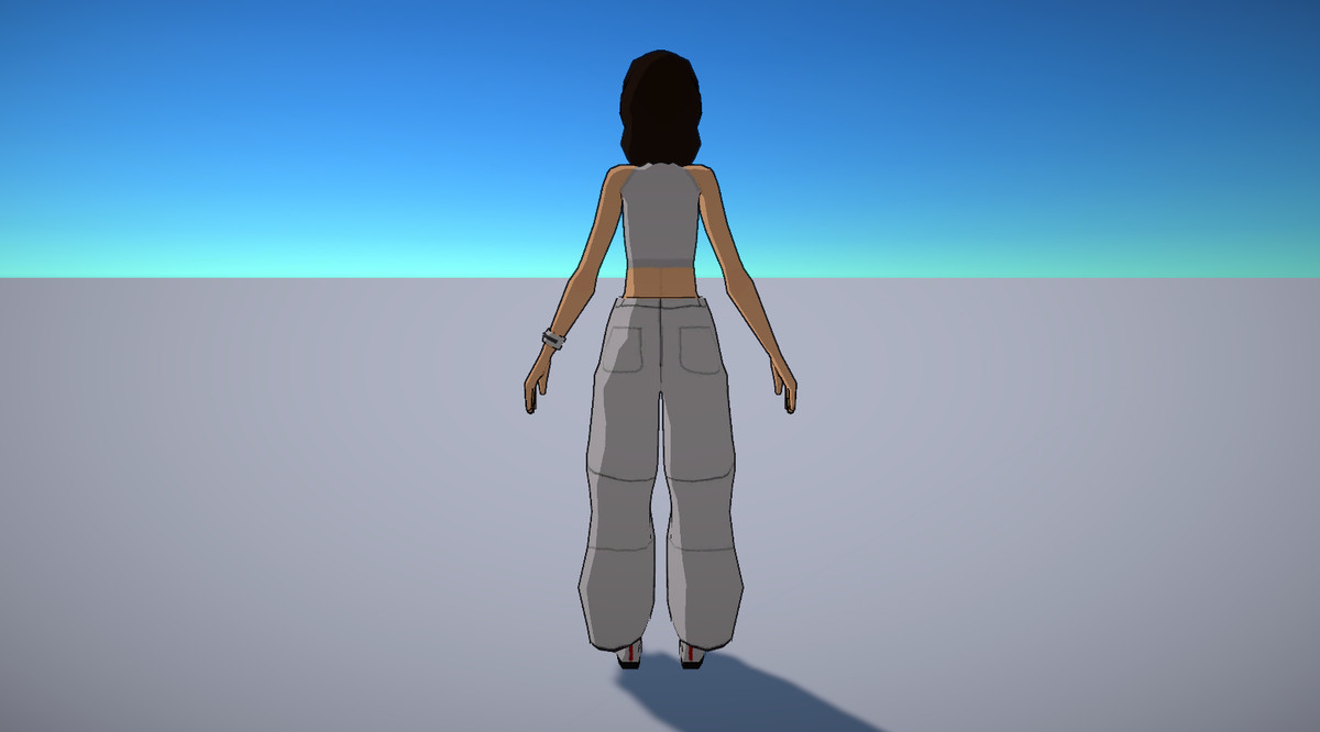 (URP) Casual Boy & Girl low poly characters