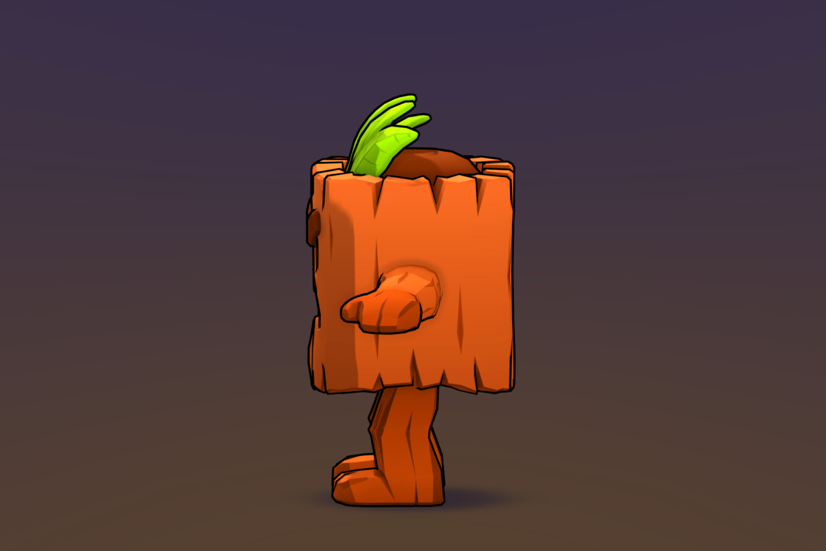 Animated Cartoon Jungle Monster| 9 Animations + Matcap Toon Shader