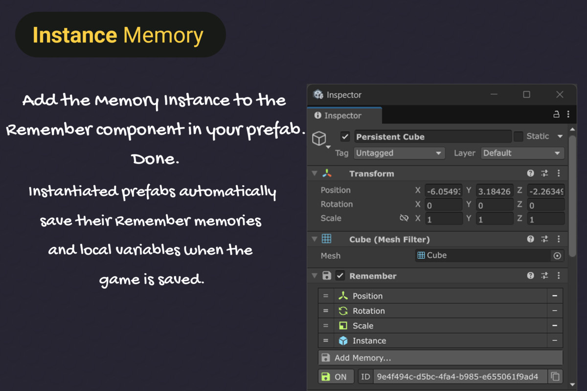 Persistent Instances | Game Creator 2