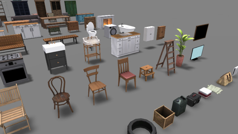 3D Props - House Interiors Set