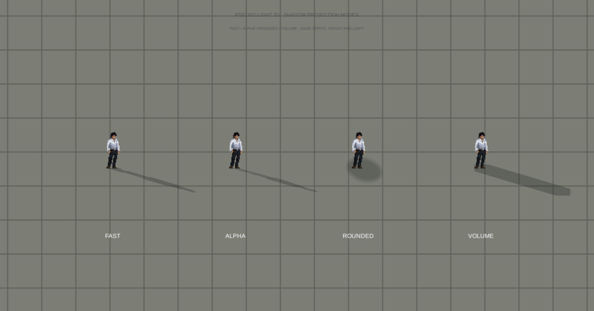 Pseudo Light 3D - Top-Down 2D Pseudo-3D Lighting System