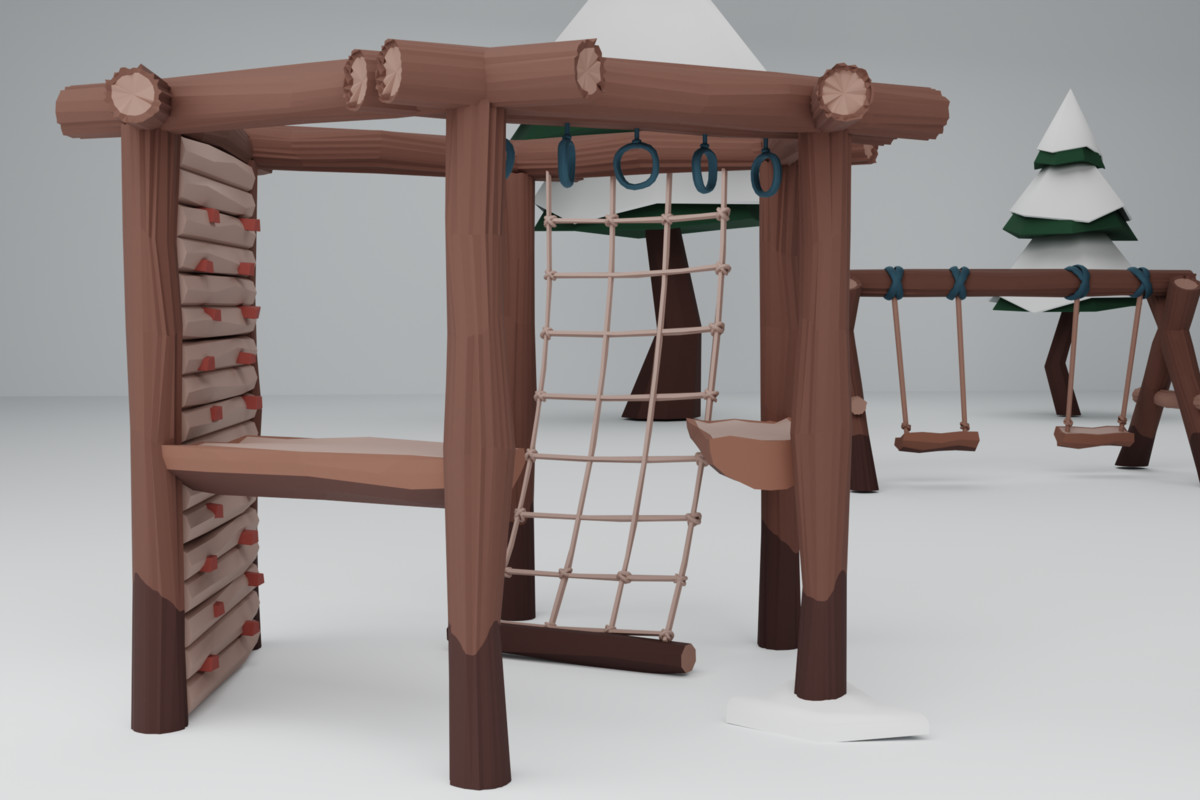 Stylized Winter Playground Pack