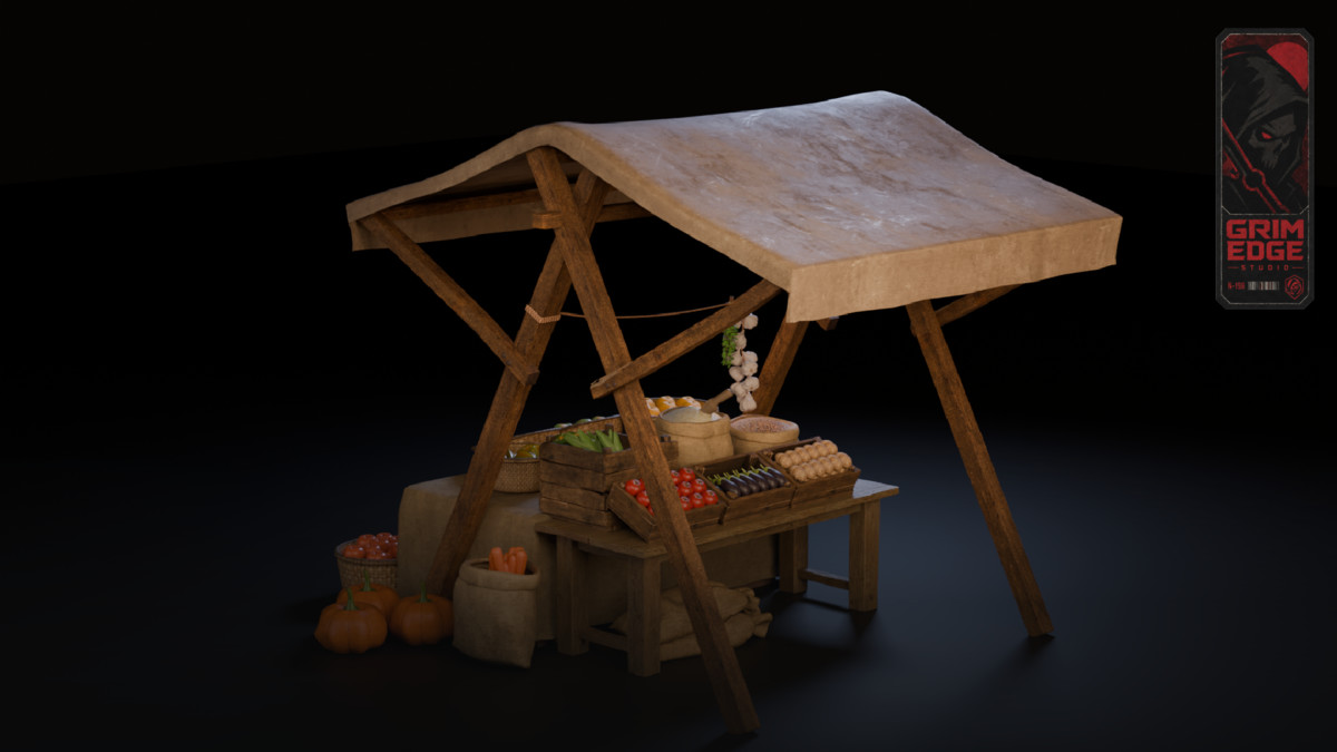 Medieval Grocery Stall