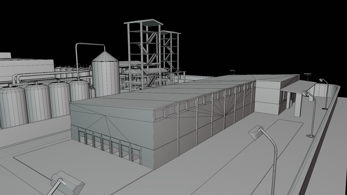 Factory Warehouse Exterior and Interior URP and HDRP Textures