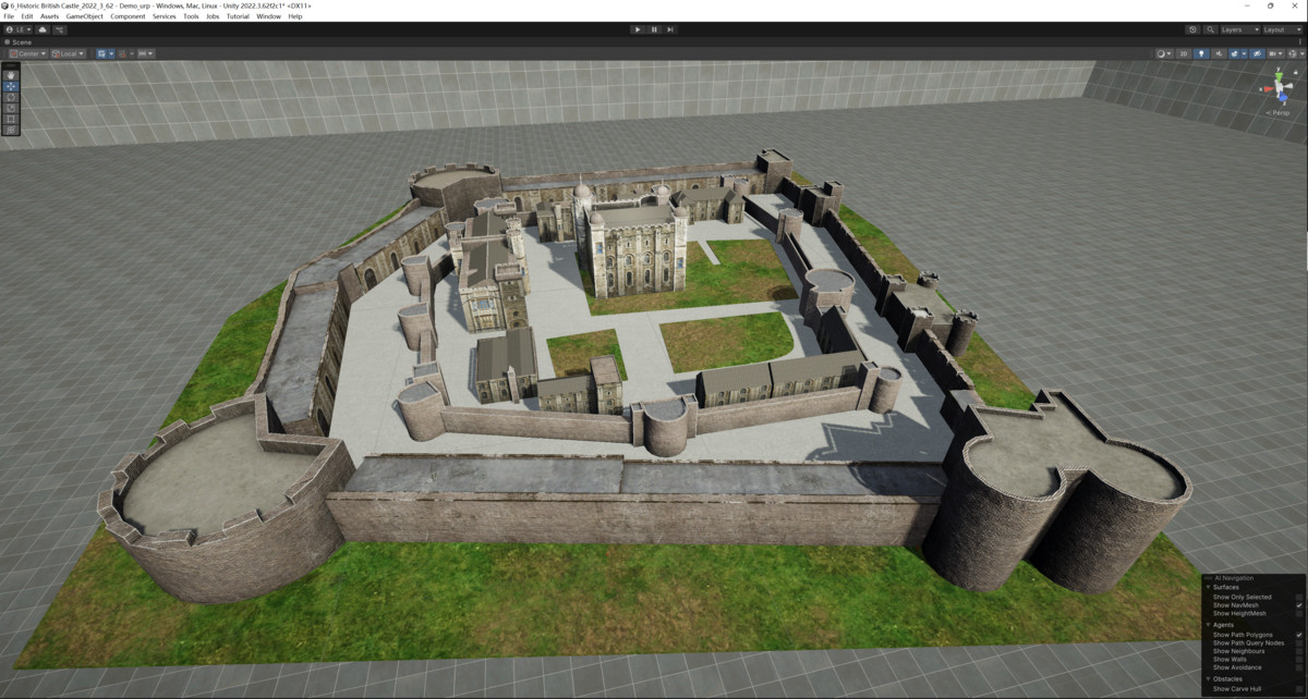 3D Model - Historic British Castle