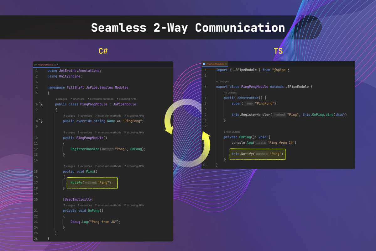 JSPipe - Low Level Communication for JS