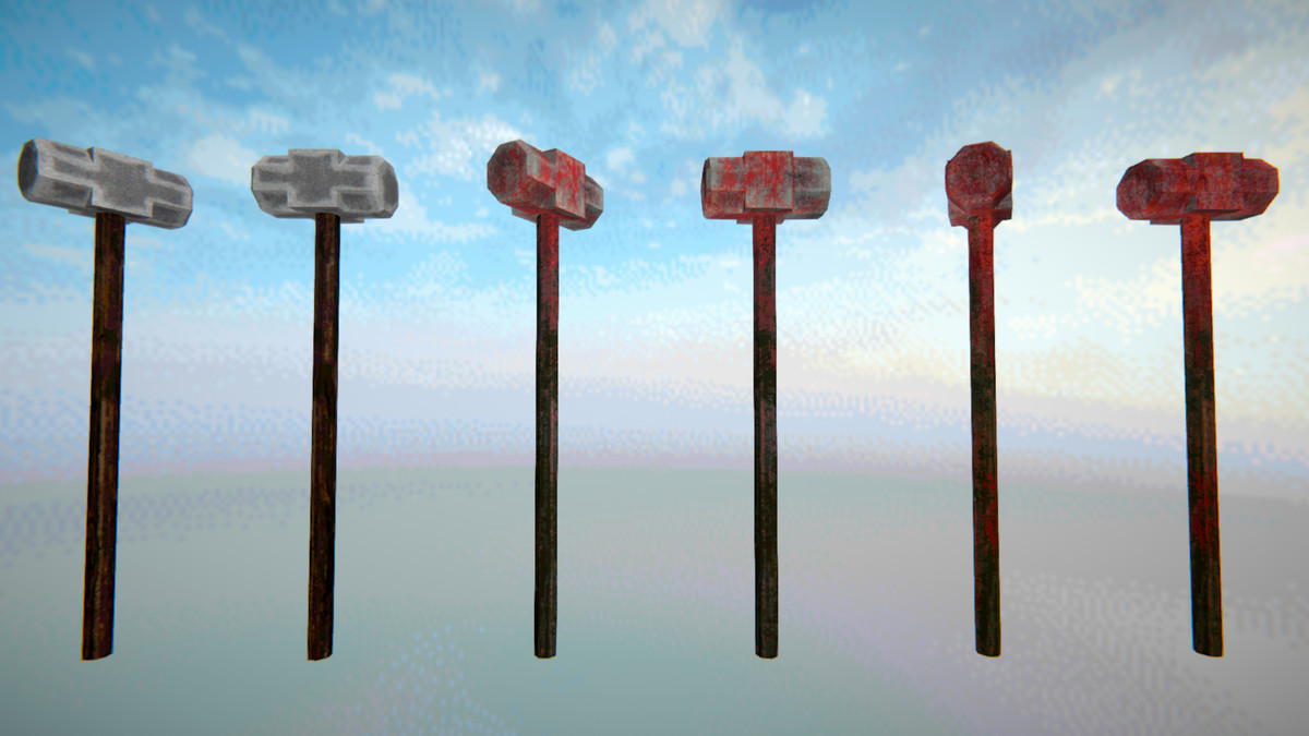 PSX Retro Horror Mega Melee Weapons Bundle Asset Package