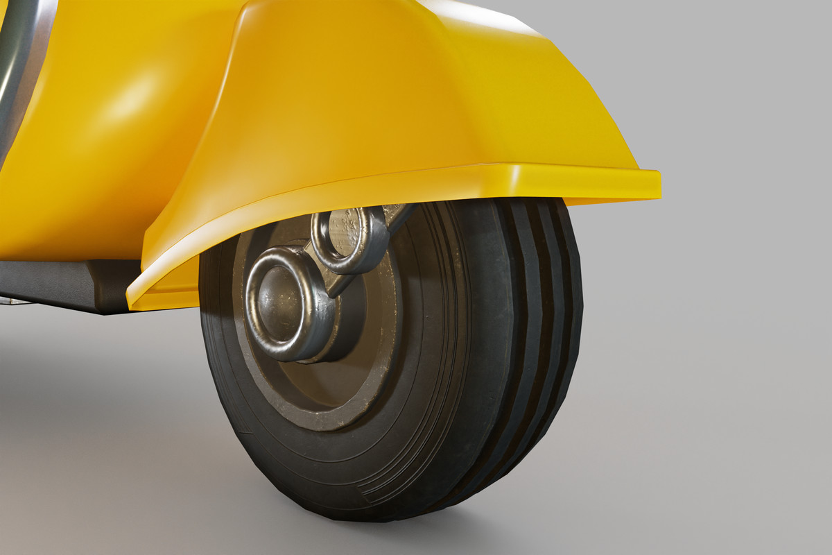 Cartoon Scooter – Stylized Vehicle