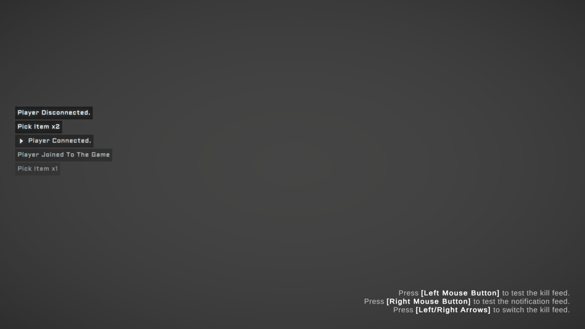 Kill Feed - Event Log System