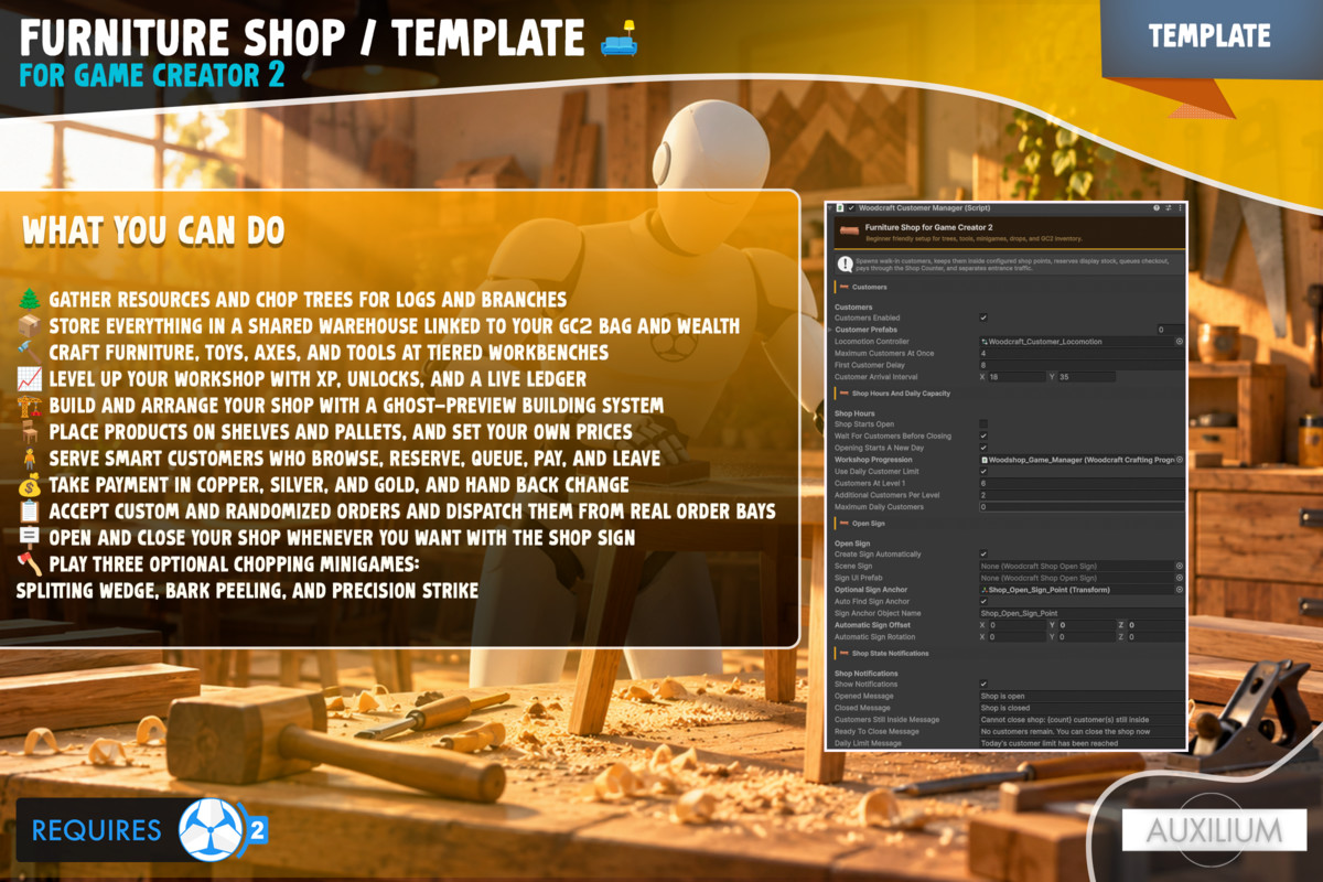 Furniture Shop for Game Creator 2