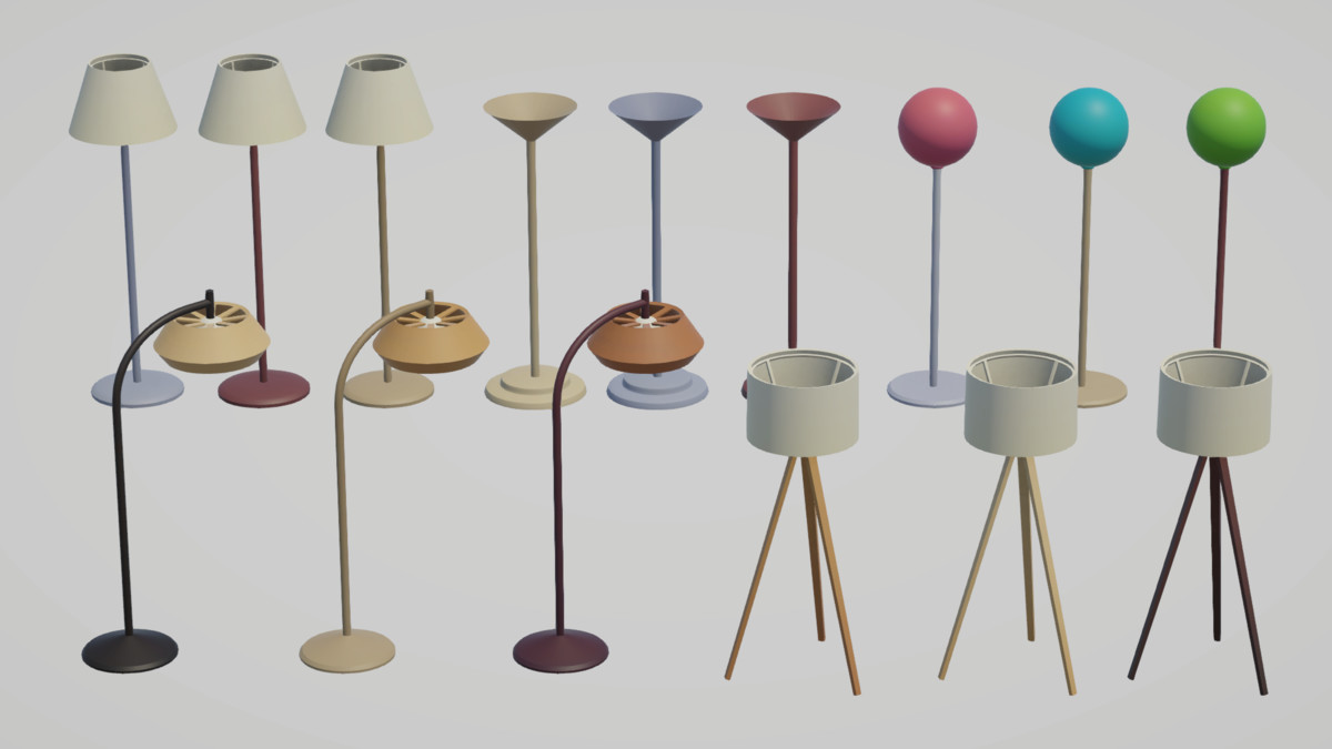 Low Poly Livingrooms - Modular Assets