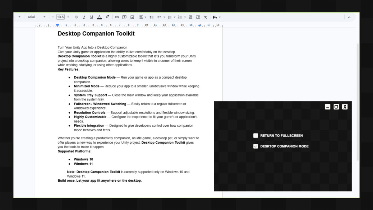 Desktop Companion Toolkit