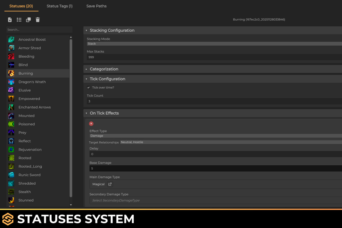 Combat, Stats and Factions system for Spark