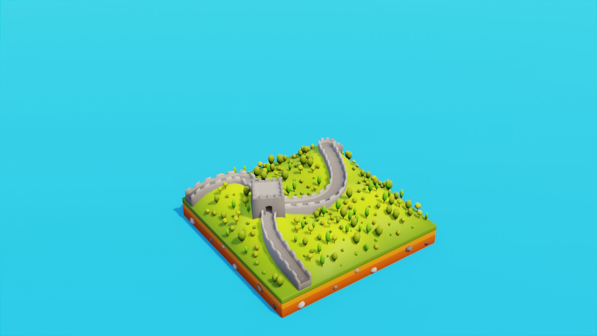 Low Poly LandMarks by IGS