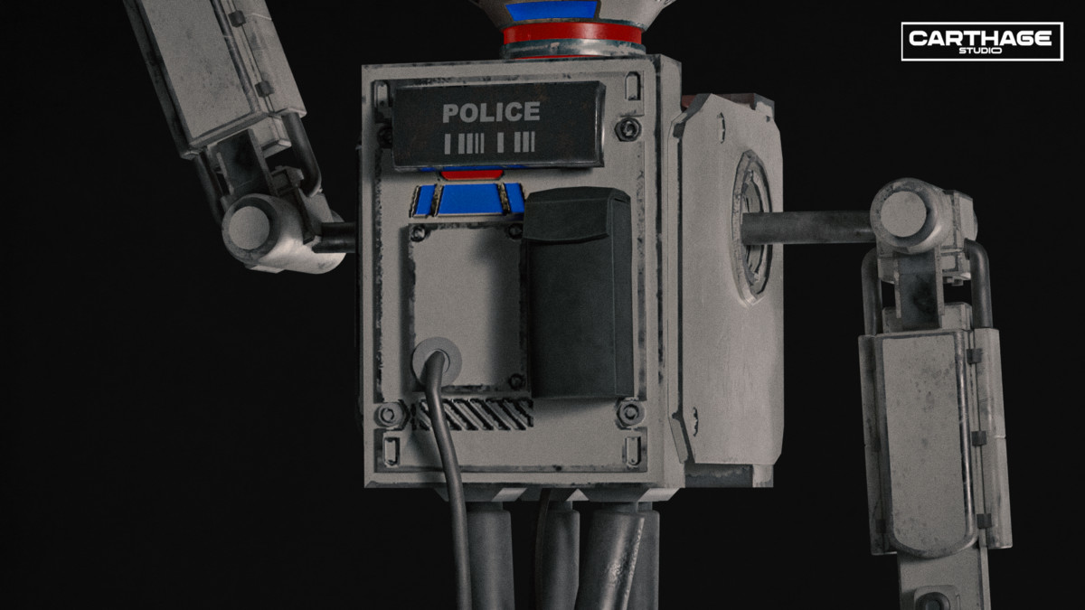 Dome‑Head Security Robot NPC