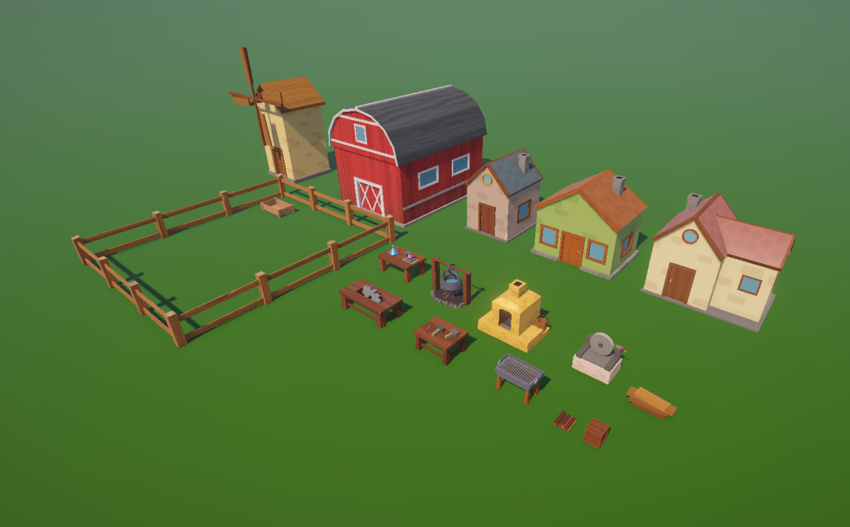 Stylized Crafting Workstations & Buildings