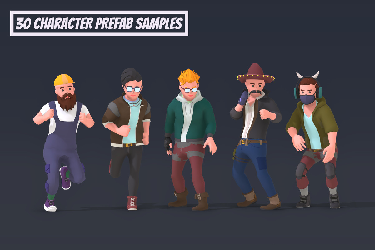 Customizable 3D Battle Characters Bundle