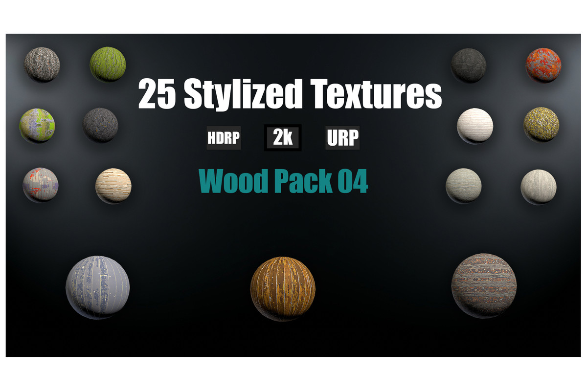 Stylized Wood Textures Mega Pack