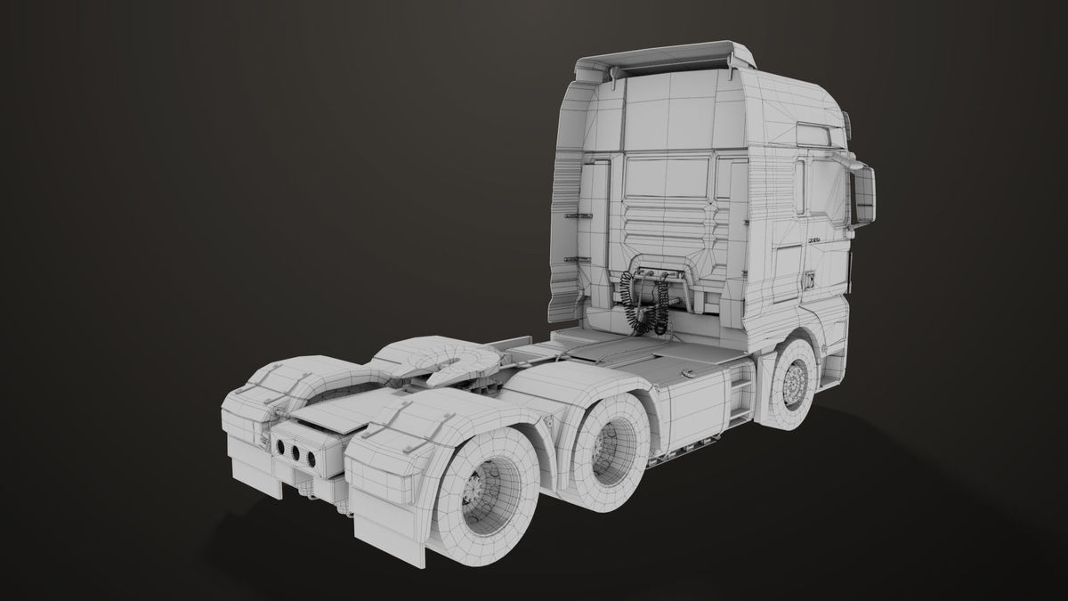 Heavy Truck 04 Chassis Yellow