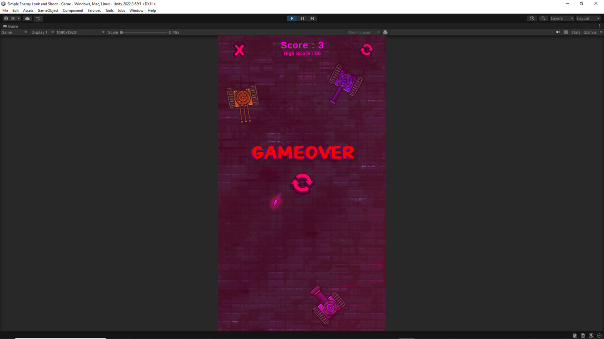 Bullet Hell Survival Template (2D)