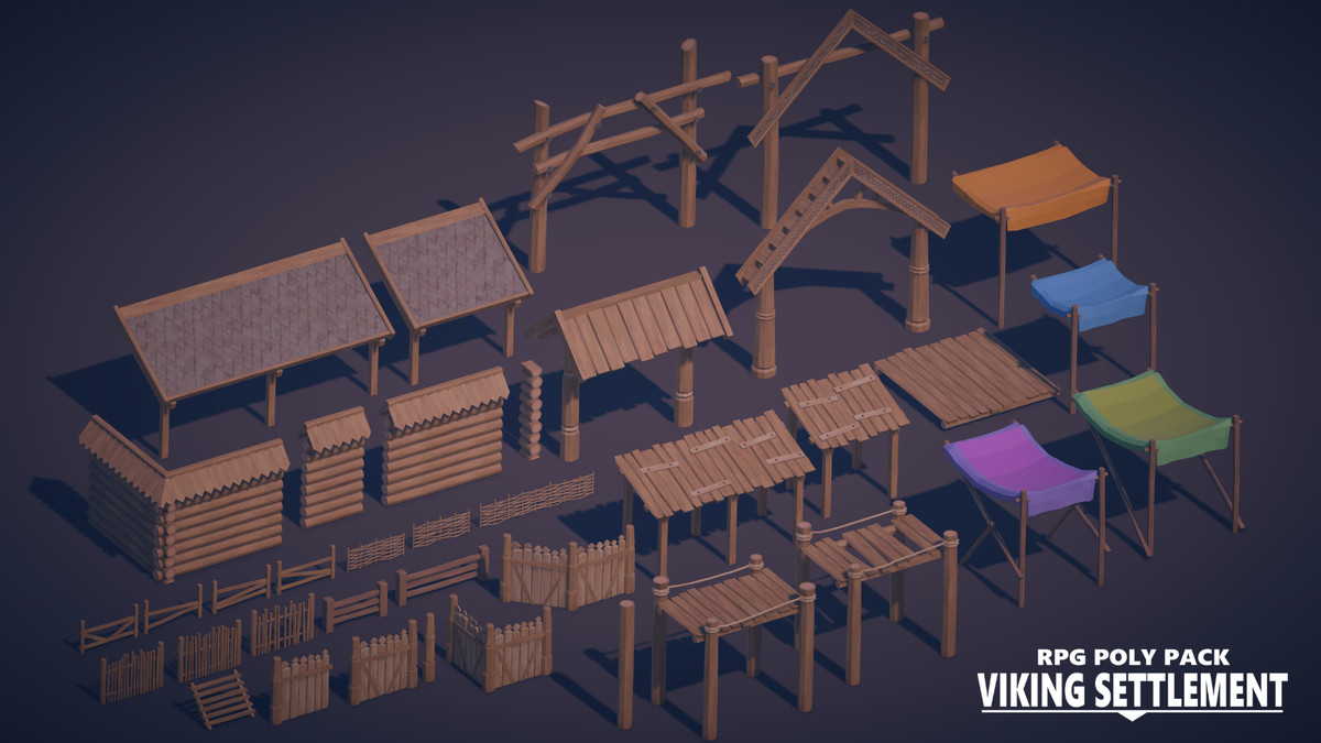 RPG Poly Pack - Viking Settlement