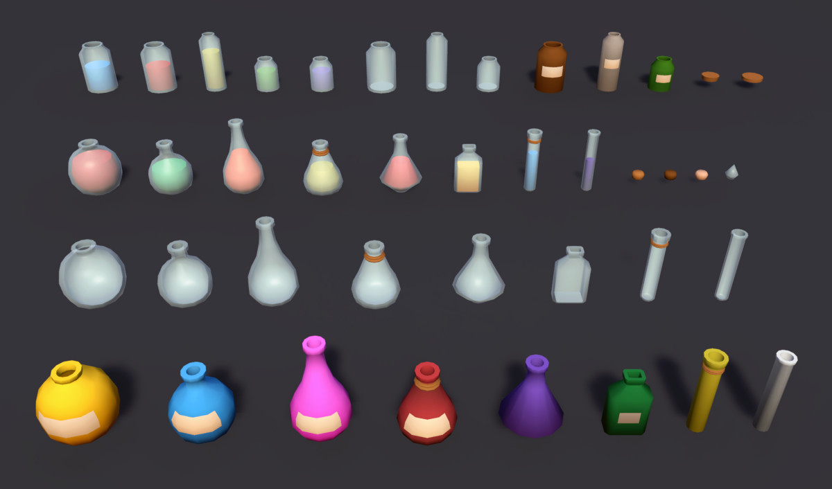 Low Poly Witch & Folk Magic Pack