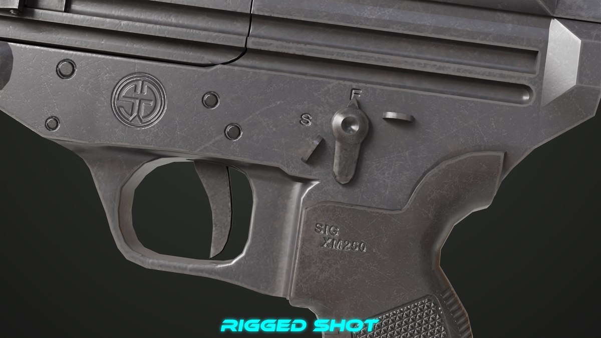 Machine Gun 14 Black URP HDRP Textures