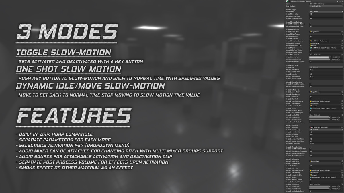 Slow Motion Manager - Bullet Time Solution