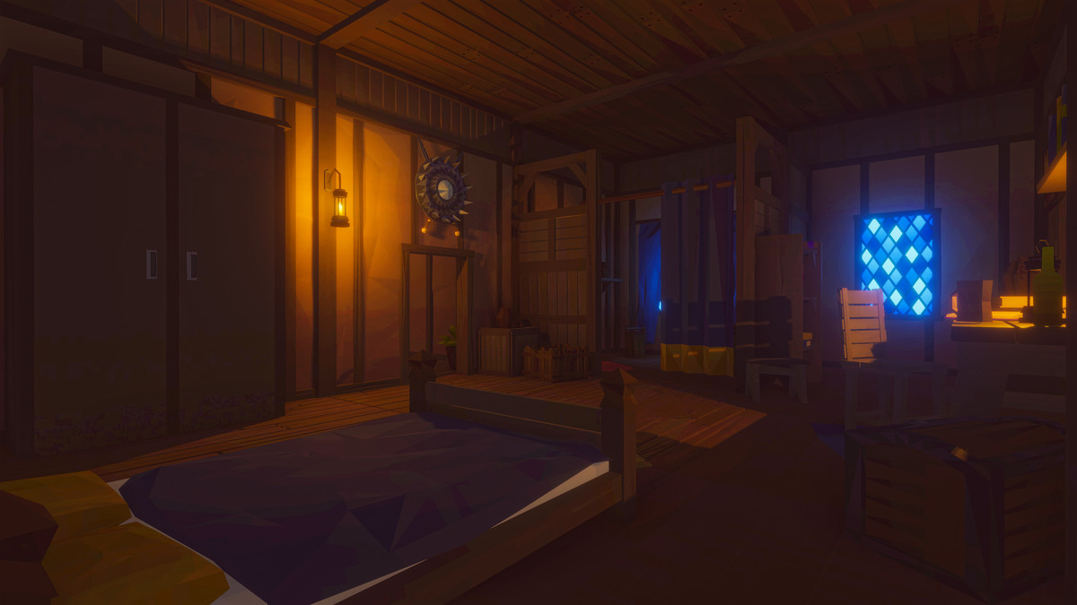 Low Poly Medieval Interior and Constructions