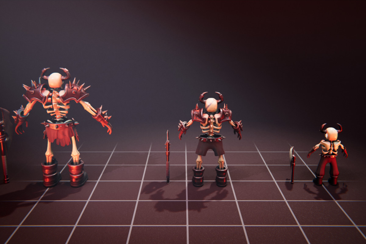 Viking Skeleton - 3 Characters + Animations