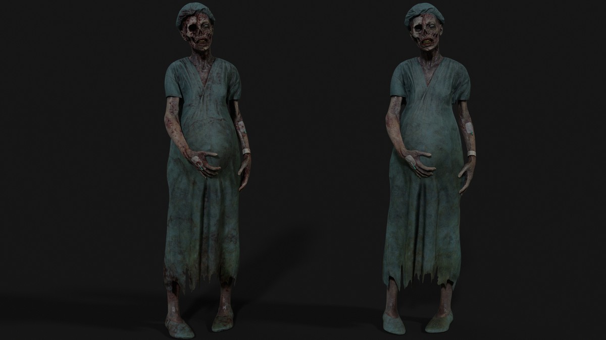 Pregnant Walker — Zombie Hospital Collection