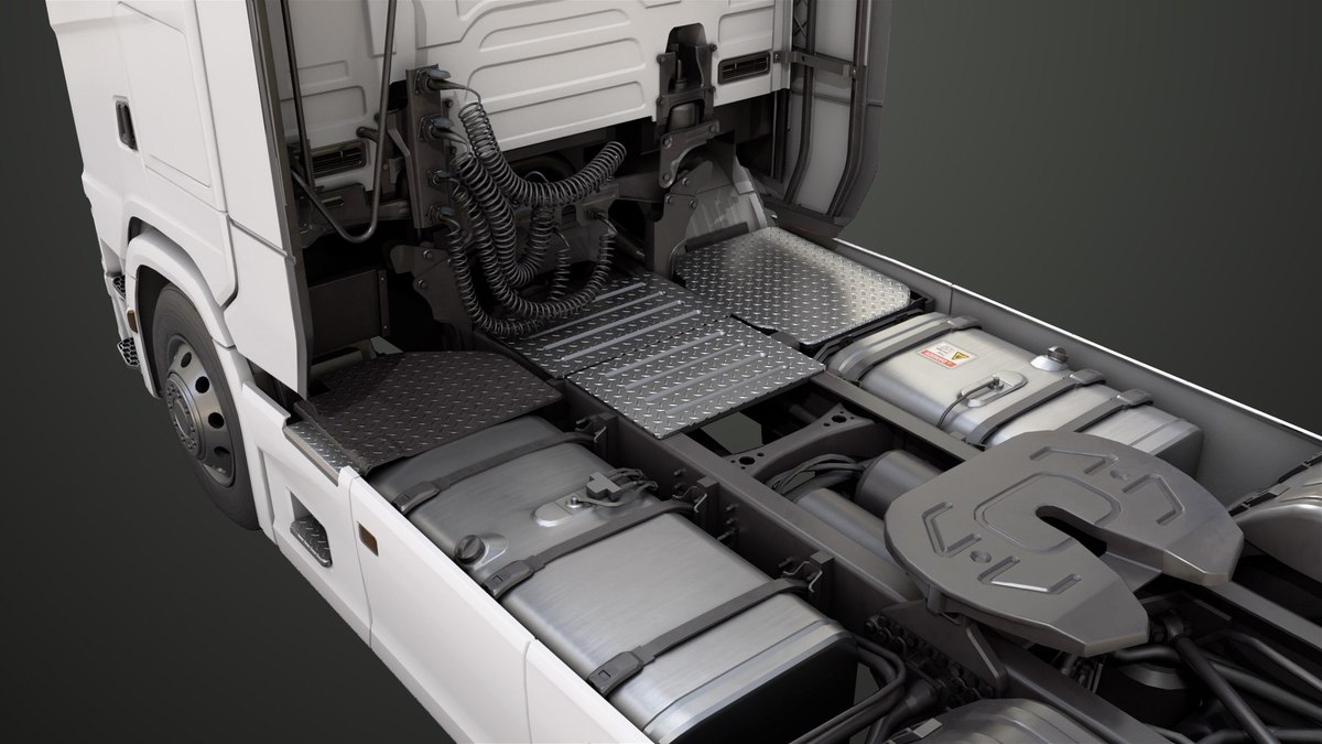 Heavy Truck Chassis 06 Interior URP HDRP Textures