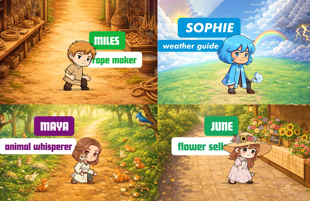 33 Cozy Farming Game NPC Character Pack