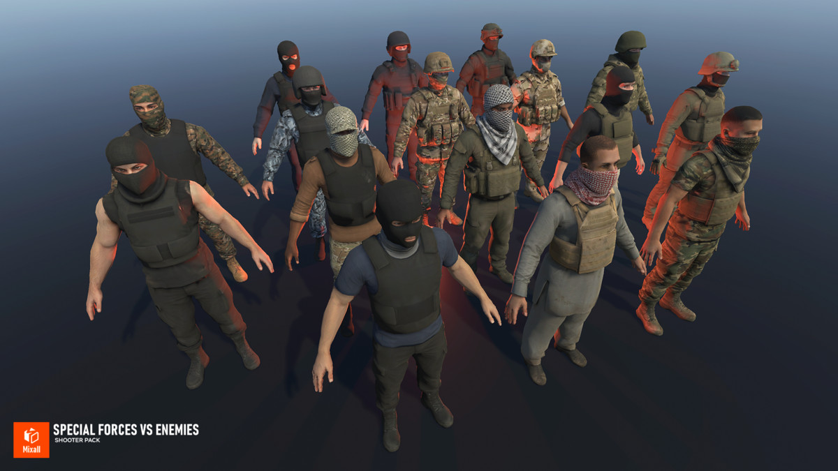 Special Forces vs Enemies – Shooter pack