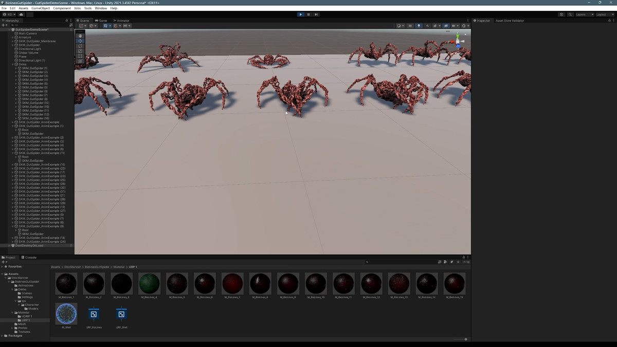 Biolines Gut Spider: A monster arachnid character for horror and fantasy games