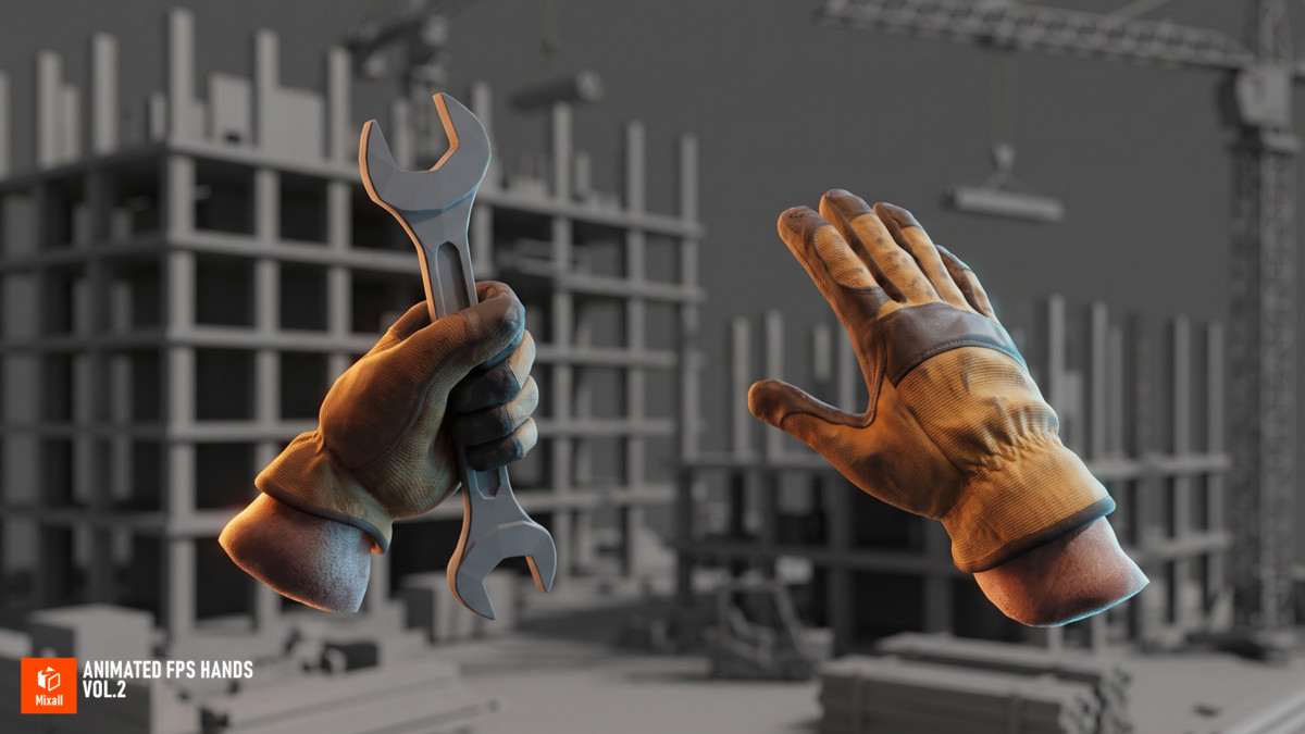 Animated FPS Hands Vol.2