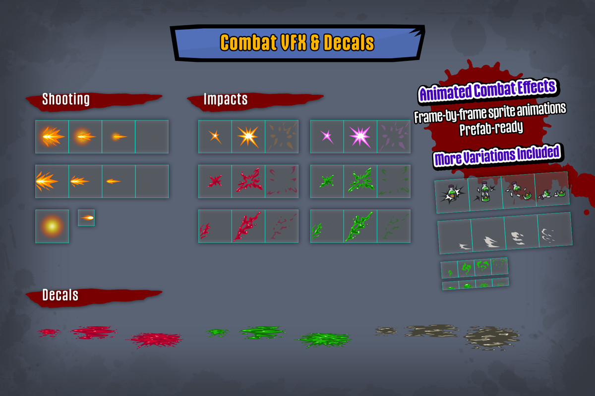 2D Zombie Game Kit - Suburb Pack