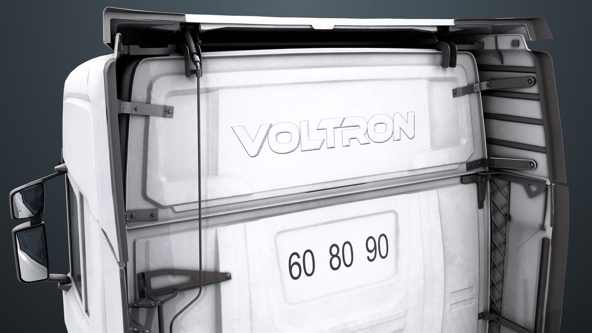 Chassis06 Cement Trailer 01 White URP HDRP Textures